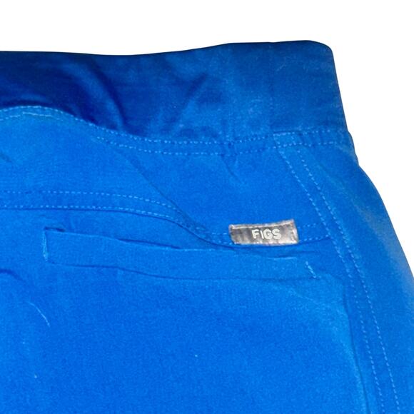 Figs Axim Cargo Scrub Pants Men's Size S Royal Blue Inner Drawstring Pockets - Picture 5 of 8